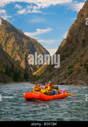 Idaho, Rafting auf der ganzen Welt berühmten Middle Fork des Salmon River in den Frank Kirche Wilderness of No Return Stockfoto