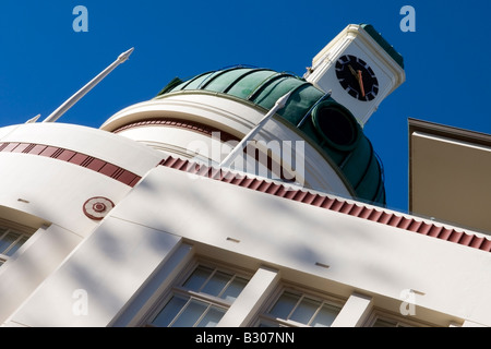 Markante Linien von "A & B Building", Napier, Neuseeland Stockfoto