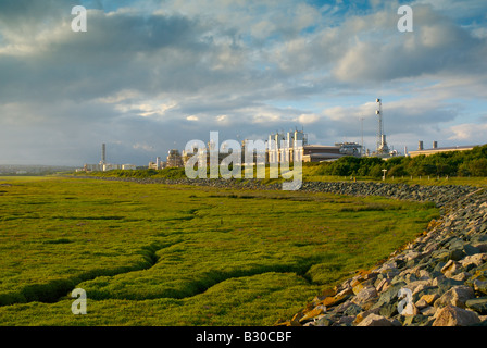 Gasterminal in Roosecote, in der Nähe von Barrow-in-Furness, Morecambe Bay, Cumbria, England UK Stockfoto