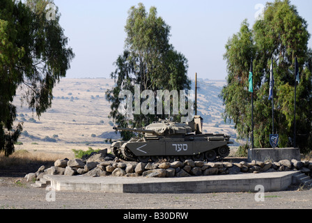 Israel Golanhöhen die 7. gepanzerte Brigade Gedenkstätte Stockfoto