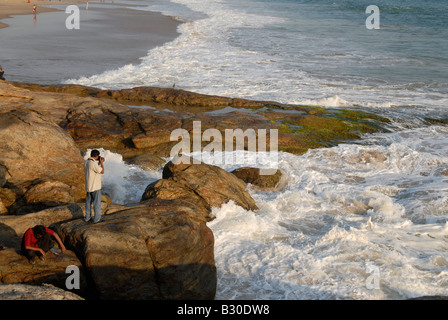 Kovalam Beach, Kerala, Indien Stockfoto