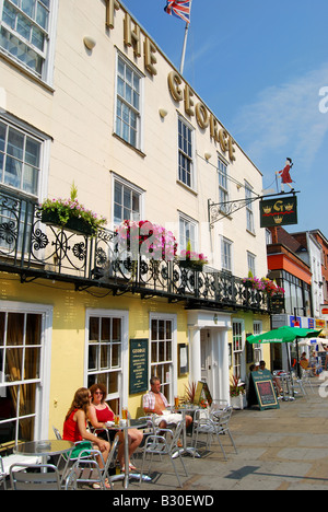 Das George Hotel, High Street, Colchester, Essex, England, Vereinigtes Königreich Stockfoto