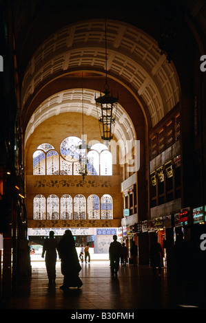 Sharjah Vereinigte Arabische Emirate Blue Souk Interieur Stockfoto