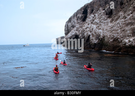 Ocean Kayak-Gruppe Stockfoto