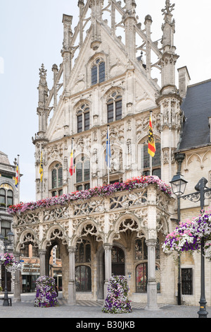 Das Stadhuis in der Grote Markt (Hauptplatz), Mechelen, Belgien Stockfoto