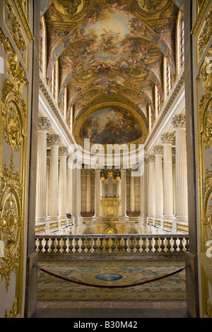 Königliche Kapelle Chateau de Versailles Palast in der Nähe von Paris Frankreich Europa EU Stockfoto