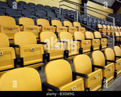 Stadionsitze Stockfoto