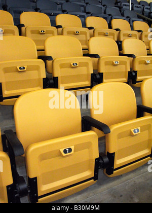 Stadionsitze Stockfoto