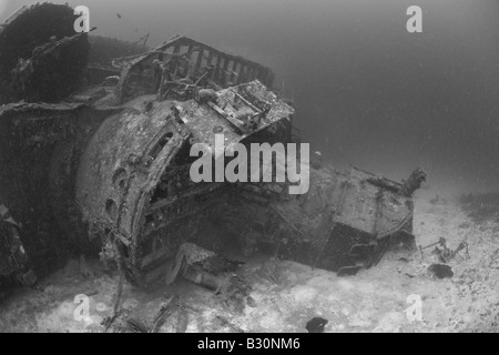 Brücke der Zerstörer USS Anderson Marshallinseln Bikini Atoll Mikronesien Pazifischen Ozean Stockfoto