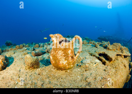 Artefakte der USS Apogon u-Boot-Marshallinseln Bikini Atoll Mikronesien Pazifischen Ozean Stockfoto