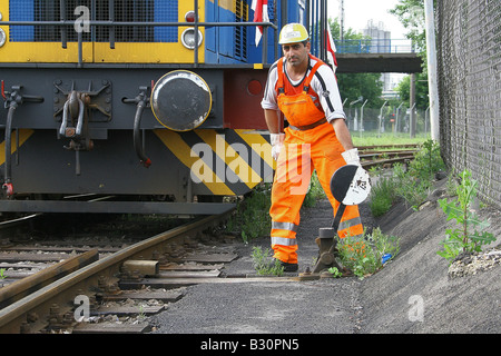 Eisenbahner Stockfoto