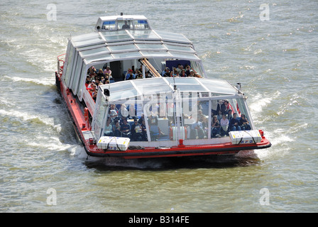 Boot Tour Fluss Themse London England Stockfoto