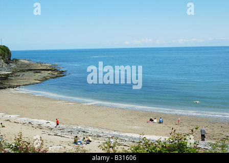 Der Strand von New Quay Stockfoto