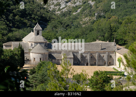 Luftaufnahme von Senanque Abbey in der Provence, Südfrankreich Stockfoto