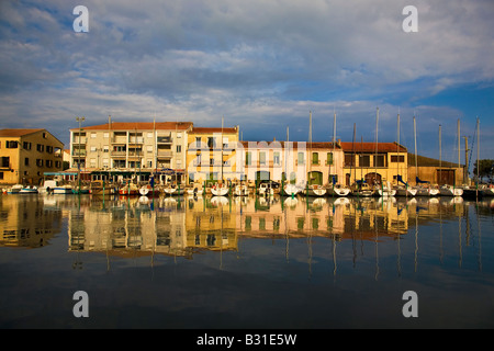 Fischerei-Hafen, Meze, Languedoc-Roussillon, Frankreich Stockfoto