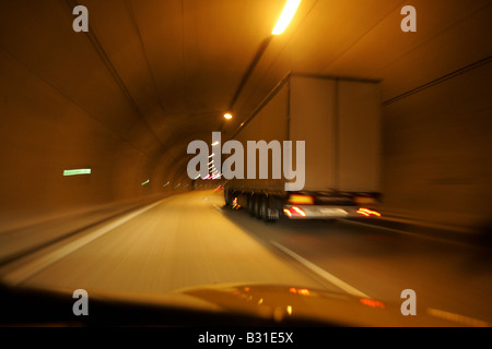 Ein Autotunnel Stockfoto