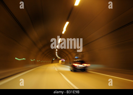 Ein Autotunnel Stockfoto