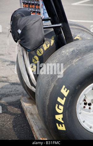 Top Fuel Dragster Fallschirm Stockfoto