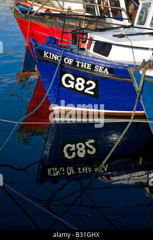 Trawler im Hafen Stockfoto