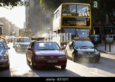 Rush Hour im Zentrum Stadt, Dublin, Irland Stockfoto