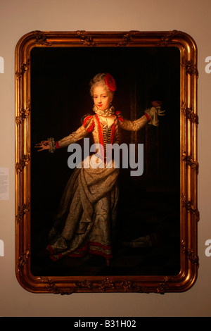 Innsbruck: Schloss Ambras: Habsburger Herrscher Gemälde Stockfoto