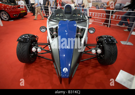 Ariel Atom 2 neue Auto Modellfahrzeug auf der British International Motor Show in Excel Centre in Docklands London England UK 2 Sitzer Stockfoto