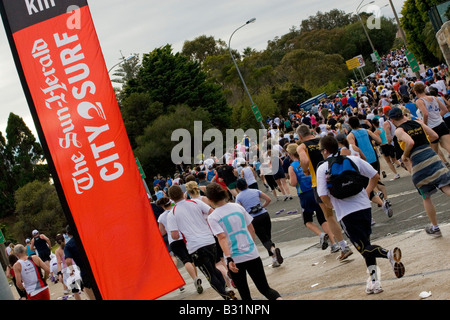 Sydney City to Surf Laufveranstaltung Stockfoto