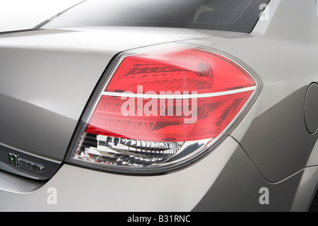 2008 Saturn Aura Green Line in Silber - Rücklicht Stockfoto