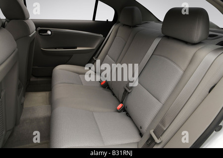 2008 Saturn Aura Green Line in Silber - hintere Sitze Stockfoto