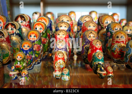 Matrioshka Puppen, Jalta, Ukraine Stockfoto