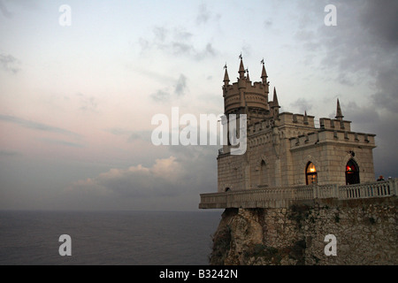 Die Schwalben Nest Burg Livadia, Ukraine Stockfoto