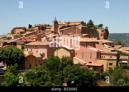 Dorf Roussillon in der Provence, Südfrankreich Stockfoto