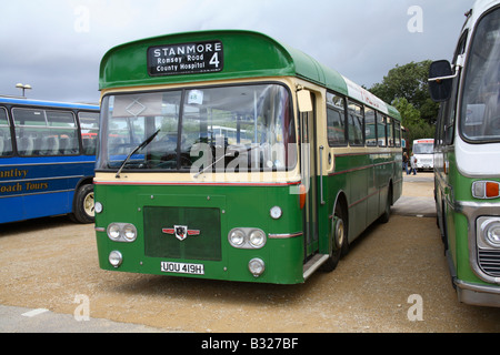 Leyland Panther Eindecker bus 1970 Brite/Britin Stockfoto