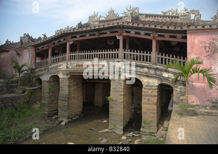 Eine traditionelle japanische Brücke in Hoi an in Vietnam. Stockfoto