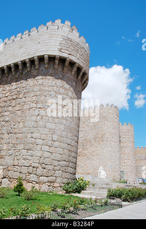 Murallas. Avila. Kastilien-León. Spanien. Stockfoto