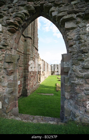 Der English Heritage Site der Ruinen von Croxden Abbey in Croxden zwischen Cheadle und Uttoxeter Staffordshire Stockfoto