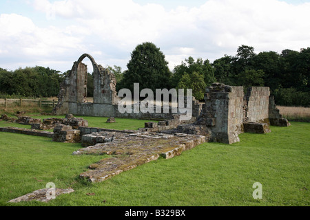 Der English Heritage Site der Ruinen von Croxden Abbey in Croxden zwischen Cheadle und Uttoxeter Staffordshire Stockfoto