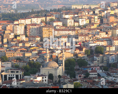 ISTANBUL, TÜRKEI. Einem frühen Morgen Blick über Tepebasi Bezirk vom Stadtteil Beyoglu der Stadt. 2008. Stockfoto