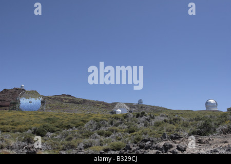 Die Astrophysik-Labor auf dem Roque de Los Muchachos 2396 m über dem Meeresspiegel auf La Palma-Kanarische Inseln-Spanien Stockfoto