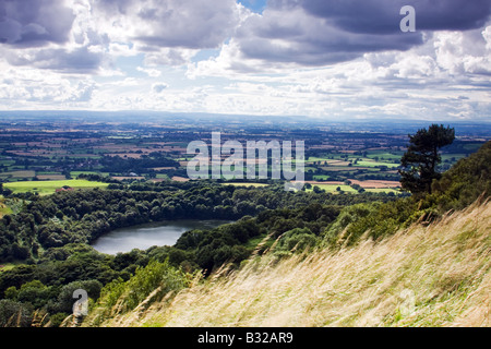 Blick auf Gormire See von Sutton Bank Stockfoto