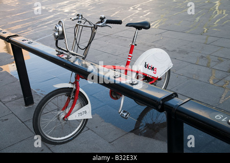 "Bicing", Gemeinschaft-Fahrrad-Programm.  Barcelona Stockfoto