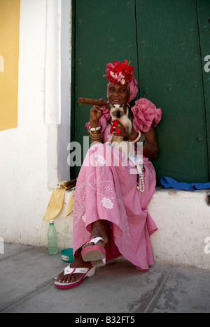 Kubanische Zigarre Lady Havanna Kuba Stockfoto