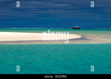 Aitutaki Lagune, Cook-Inseln Stockfoto