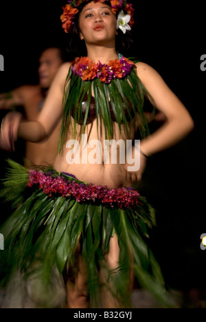 Insel-nachts sind Tamanu Resort, Aitutaki, Cook-Inseln Stockfoto