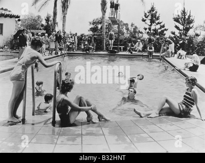 POOL-PARTY Stockfoto