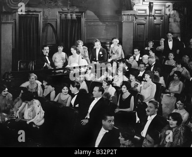 Publikum im theater Stockfoto