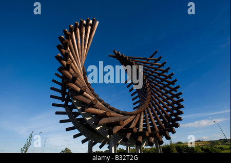 Locky Morris Polestar Skulptur Letterkenny Co.Donegal Irland Stockfoto