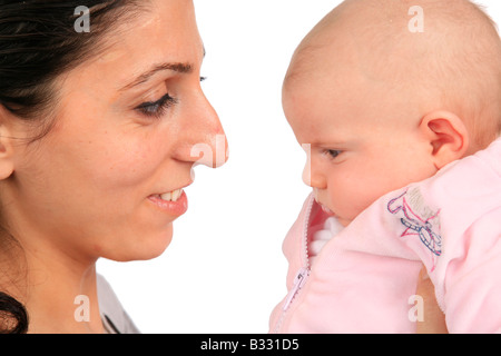 Porträt einer Frau und ein baby Stockfoto