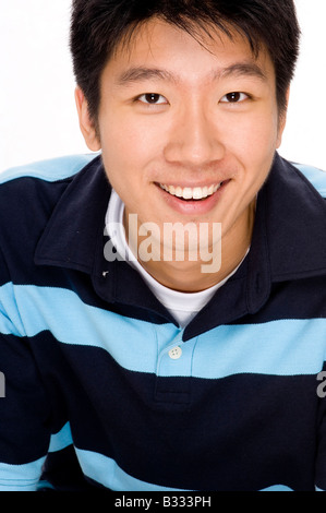 Eine Nahaufnahme der einen asiatischen Mann Stockfoto