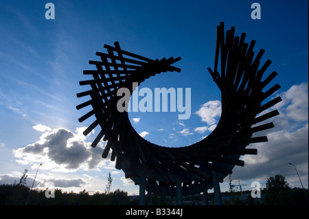 Locky Morris Polestar Skulptur Letterkenny Co.Donegal Irland Stockfoto